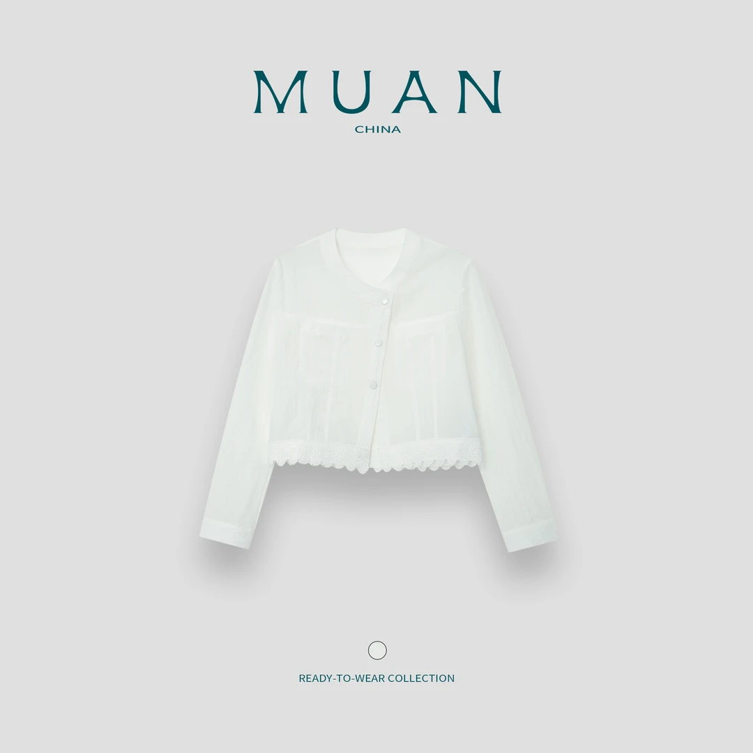 木岸：《伊芙琳开衫》MUAN定制高级简约百搭宽松开衫上衣女YJ-23903