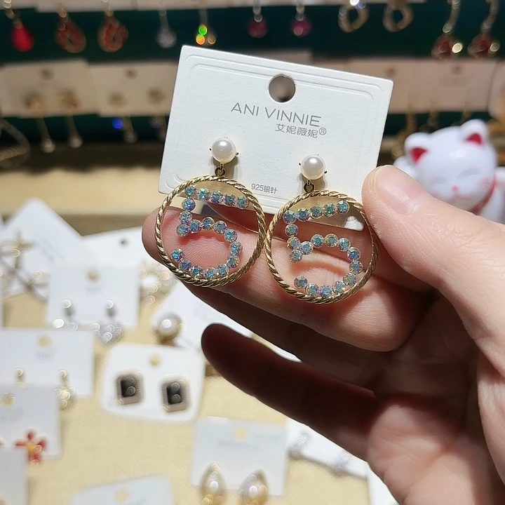 锆石合金合金圈圈耳环