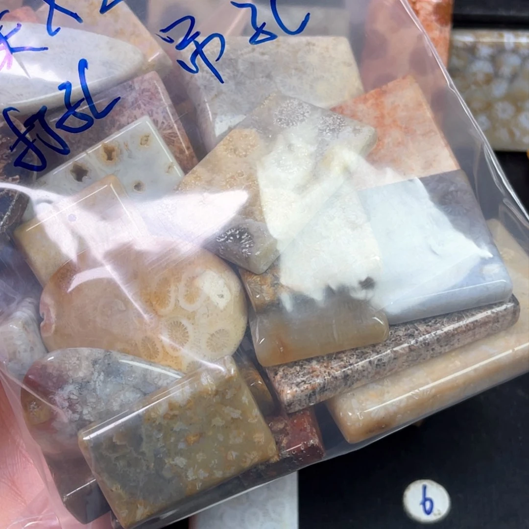 硅化珊瑚（珊瑚玉）吊坠未镶嵌
