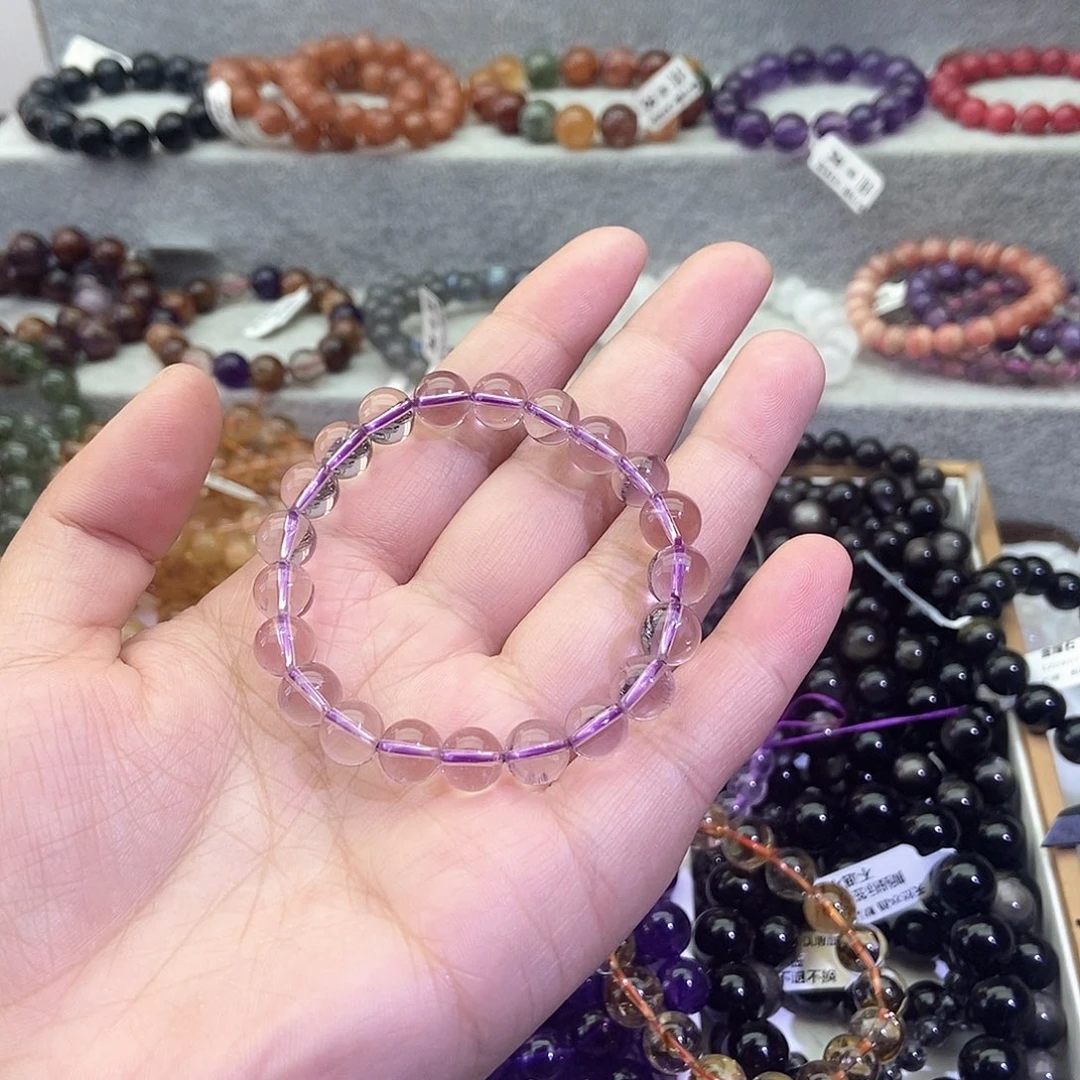 水晶手链未镶嵌X****.玻利维亚紫水晶9