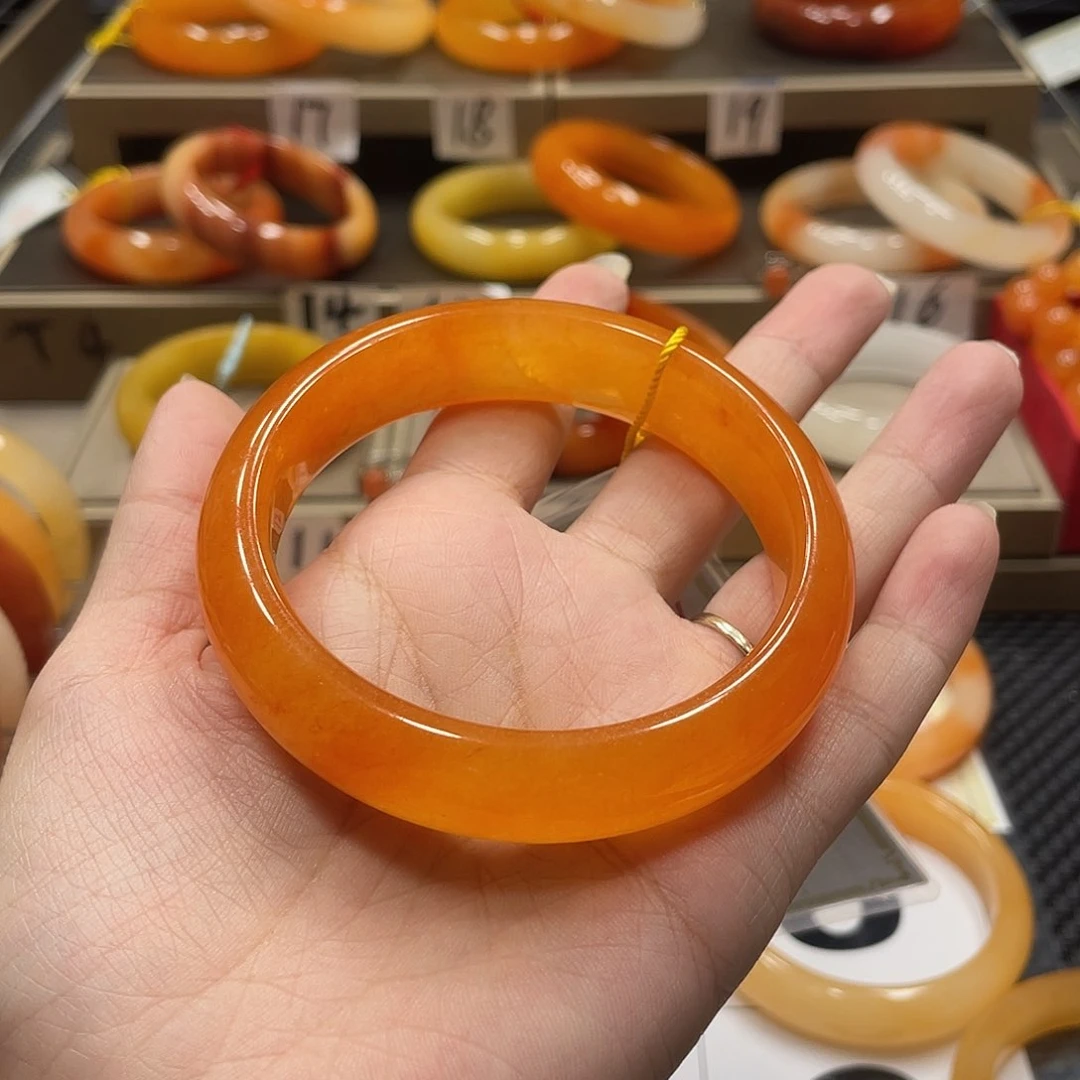 合金石英质玉（黄龙玉）手镯淼**被