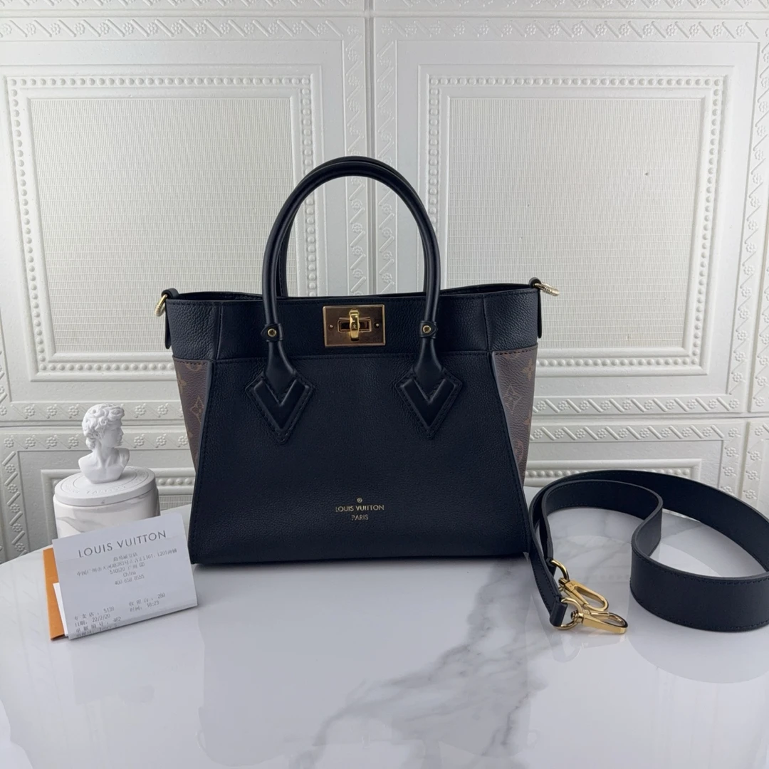99新 LouisVuitton/路易威登 时尚老花On my side 单肩包二奢包包