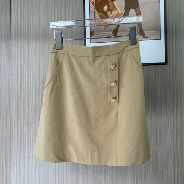 048品牌撤柜女装曼家时尚设计款气质短裙