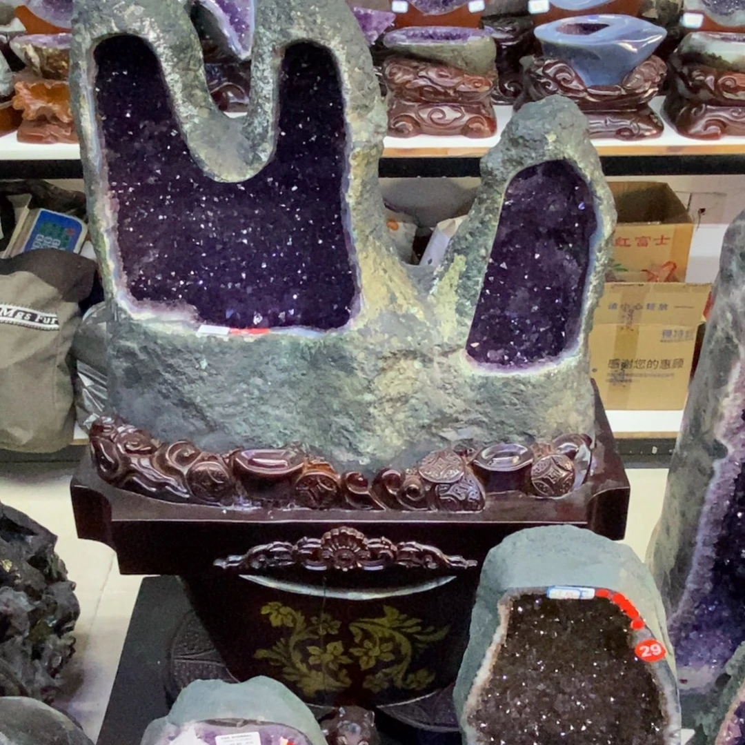 大型摆件（非配饰）未镶嵌紫晶潘