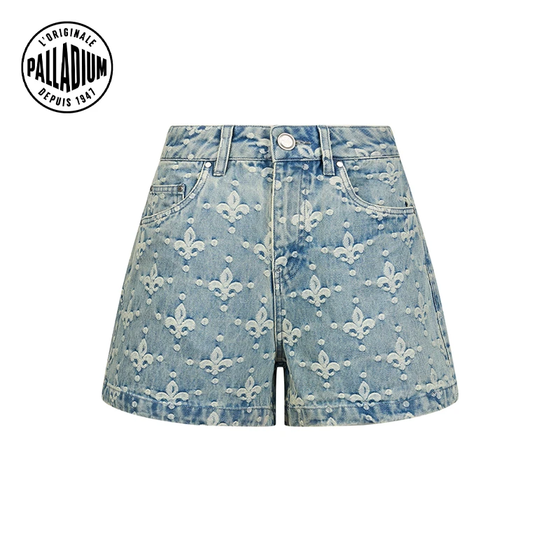 帕拉丁夏季女款裤装时尚潮流鸢尾提花短裤1911394