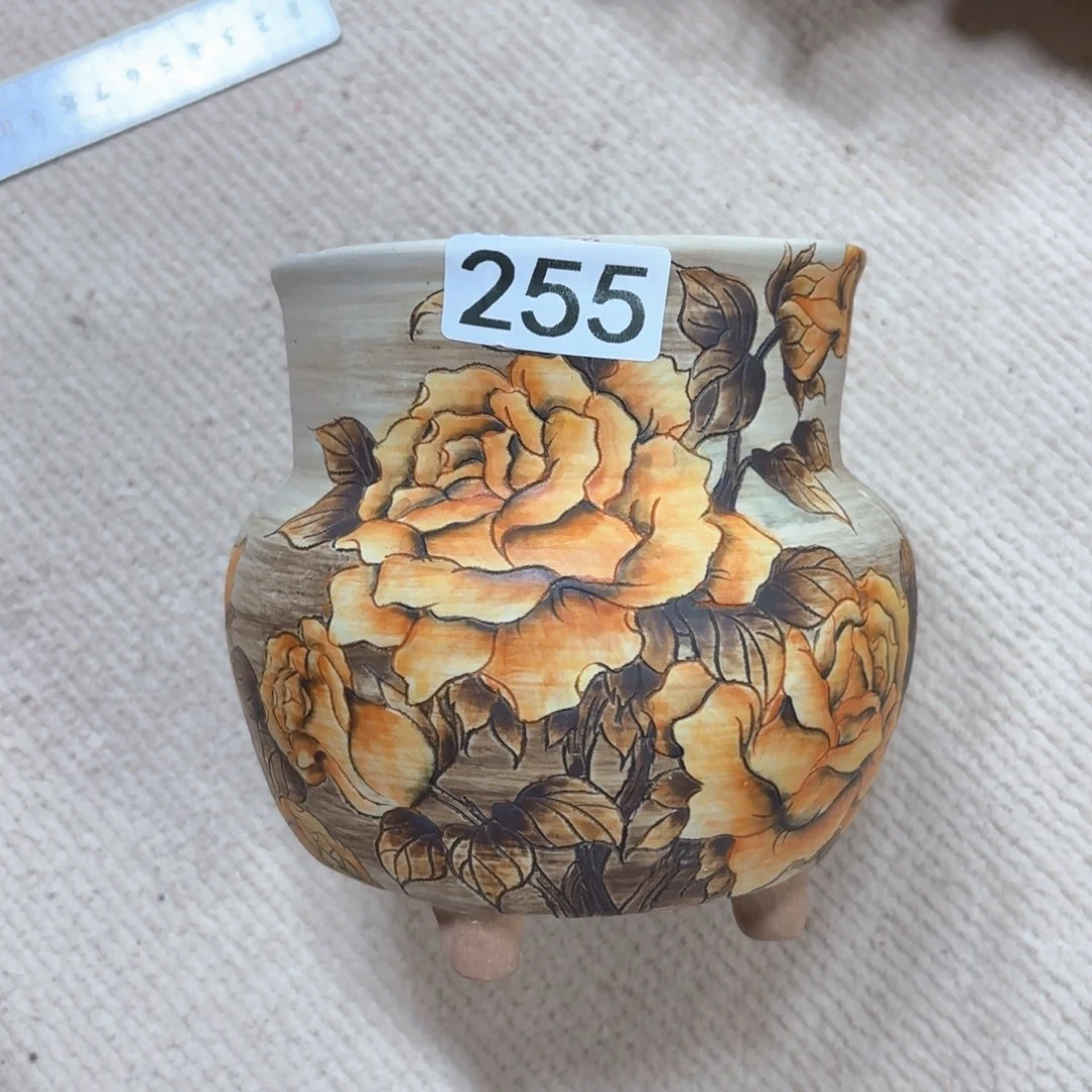 敏***紫砂花盆陶瓷多肉花盆瑕疵