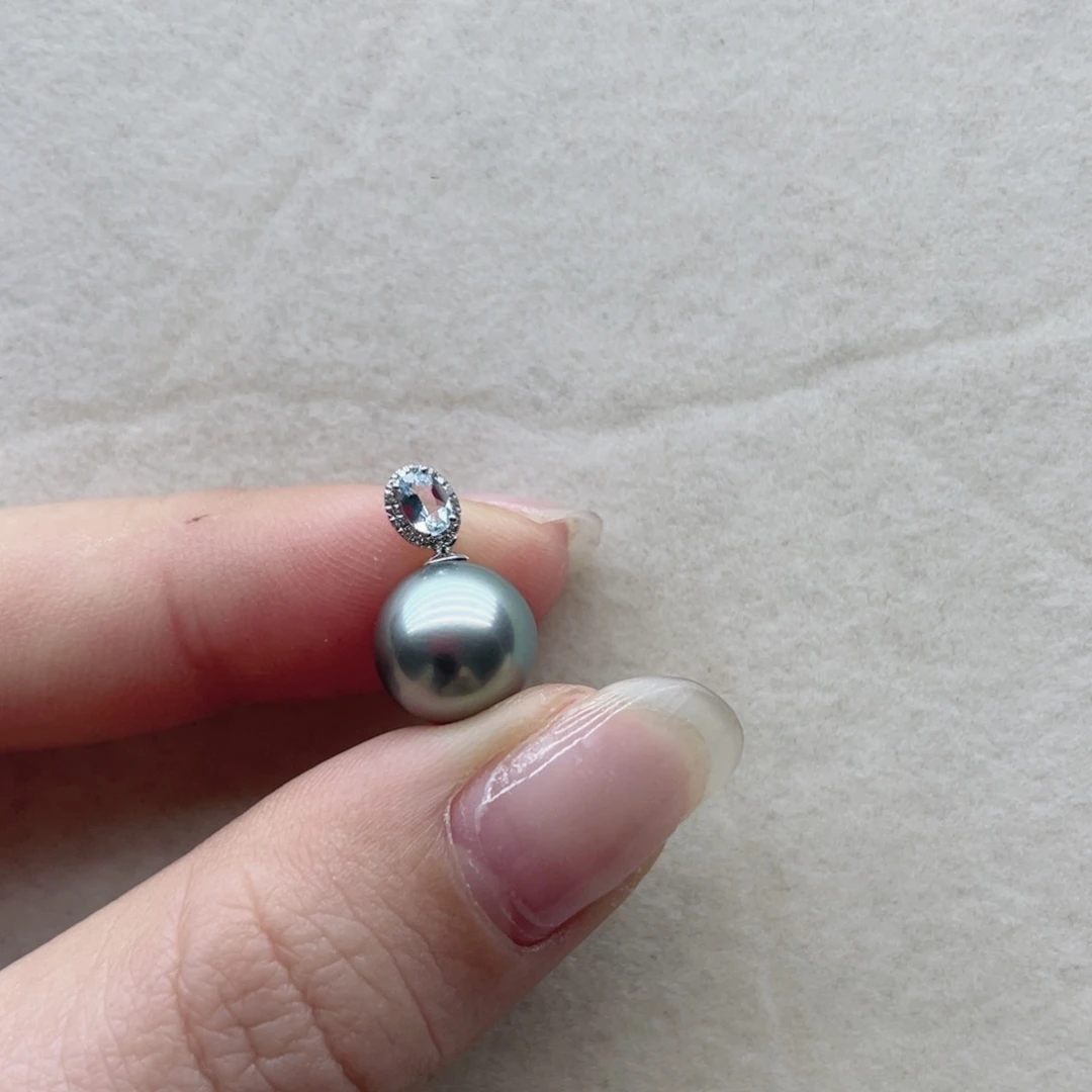 海水珍珠颈饰18K金镶嵌A39