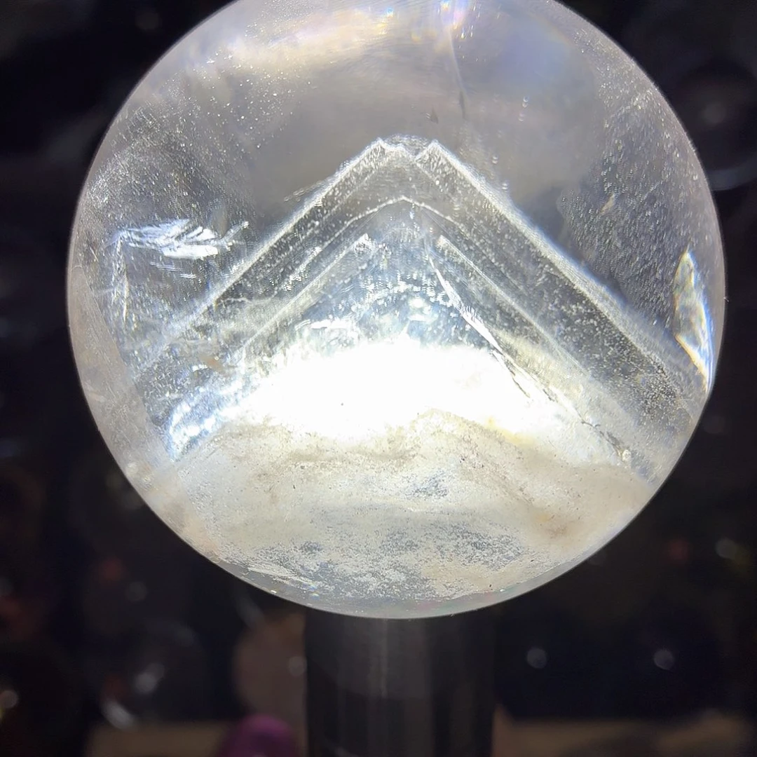 珠宝半成品未镶嵌水晶白幽灵雪山676