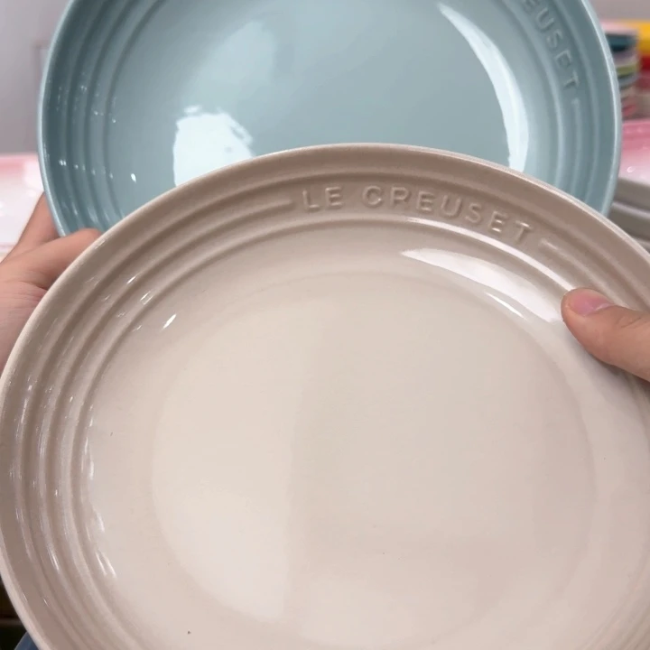 瓷片微瑕2个9英寸温哥华圆深盘