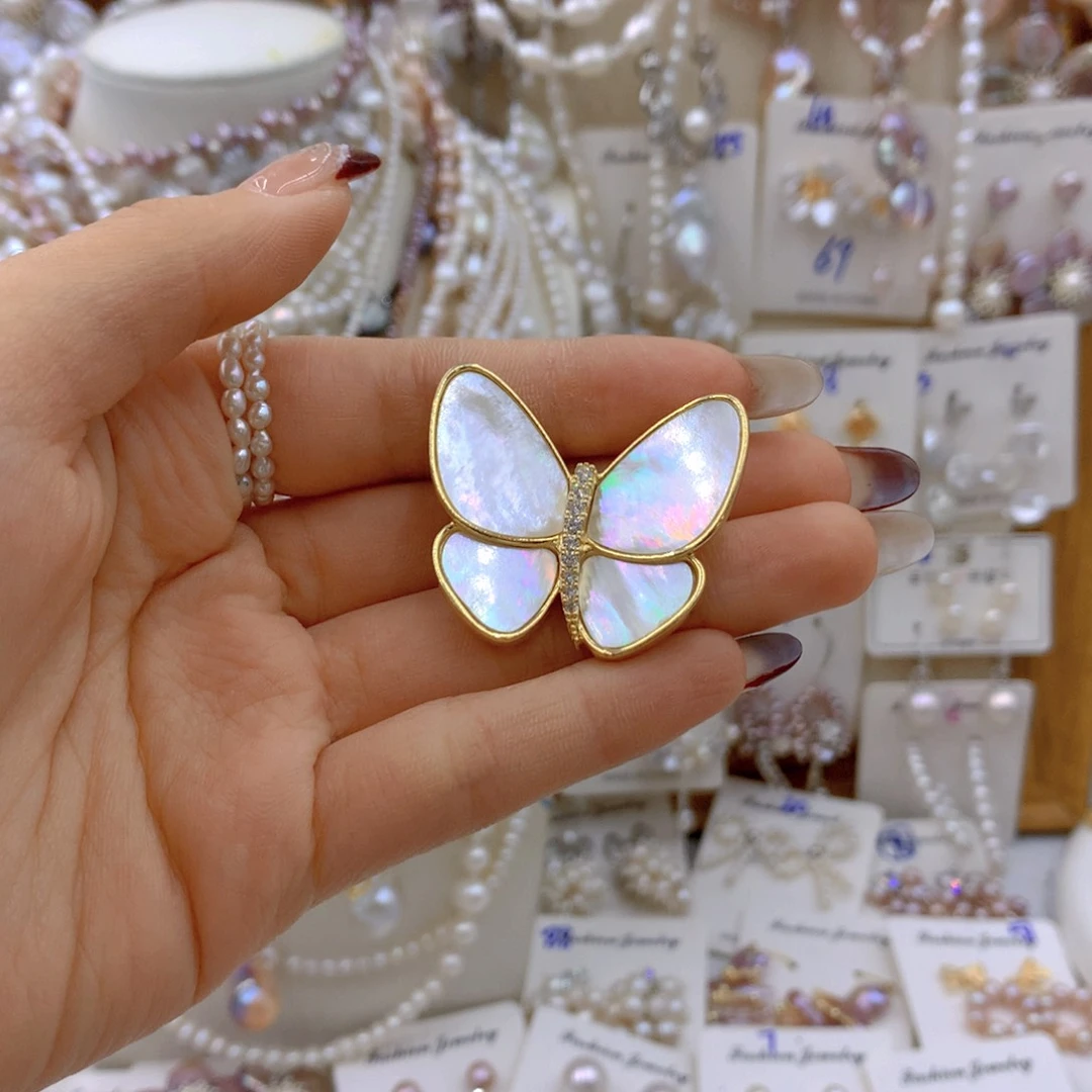 淡水珍珠耳饰银S925镶嵌