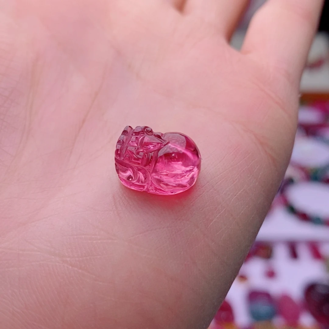 未镶嵌单颗碧玺貔貅yy