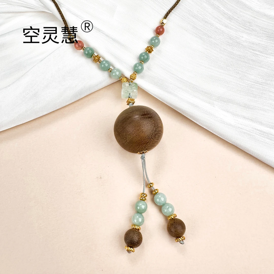 0823  檀香木【沉沉】/25-26mm项链