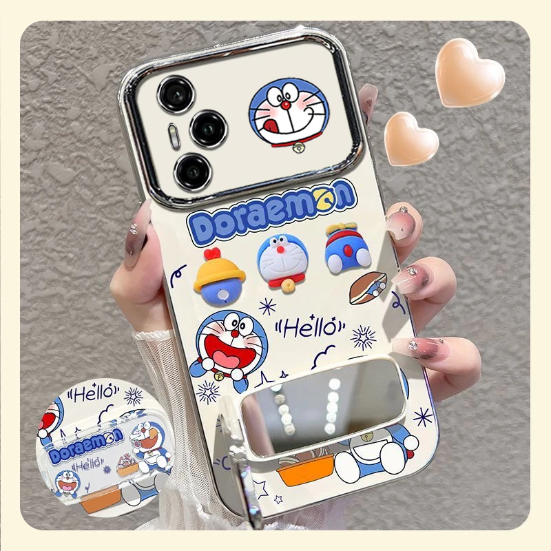 适用于荣耀300pro手机壳哈喽叮当猫电镀大视窗高级感保护壳