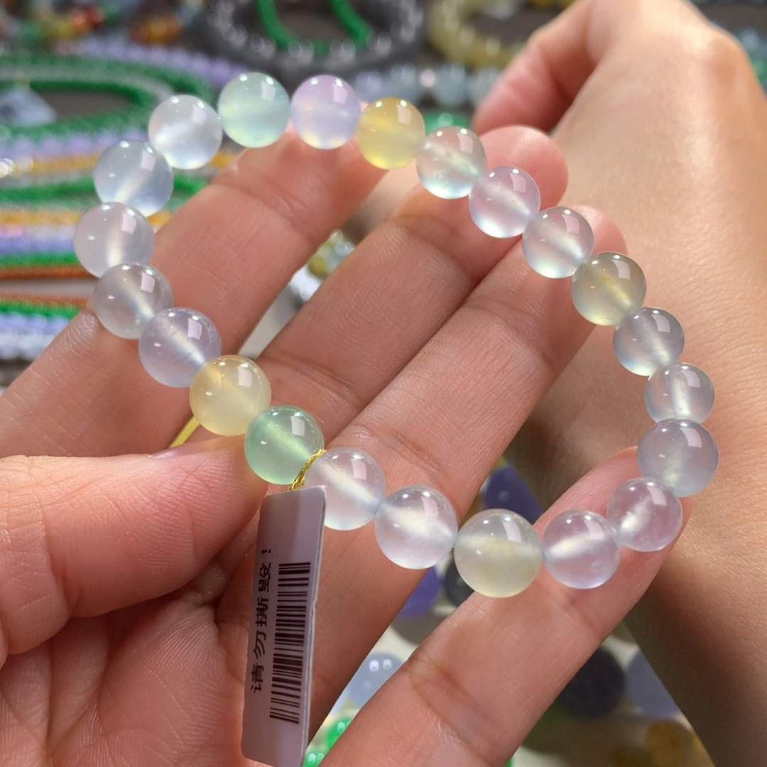 翡翠手链未镶嵌卡7.2～9 玻璃彩钢