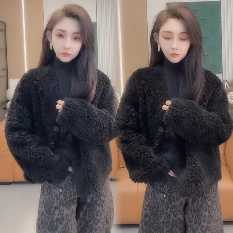 2025秋冬新款时尚显瘦气质网红高档洋气女高级百搭宽松大码外套潮