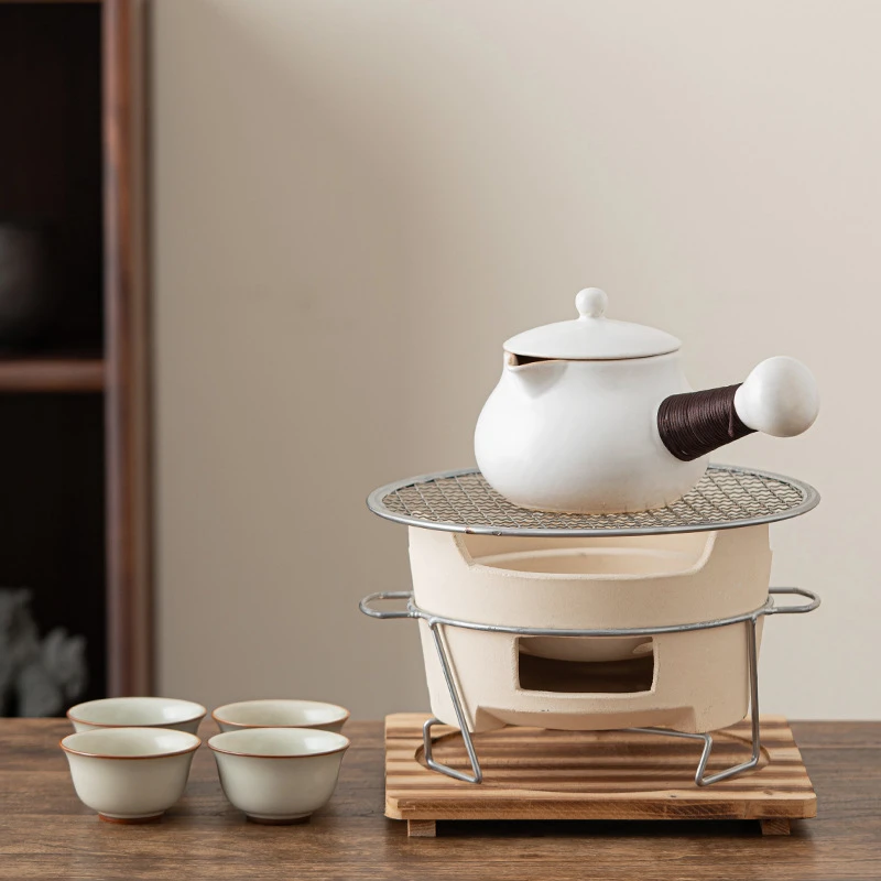 围炉煮茶壶室内家用陶壶煮茶器全套煮茶烤奶茶罐碳烤炉子户外套装