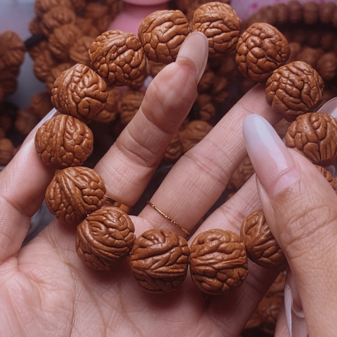 核***子吊坠文玩核桃龙纹桃核手串