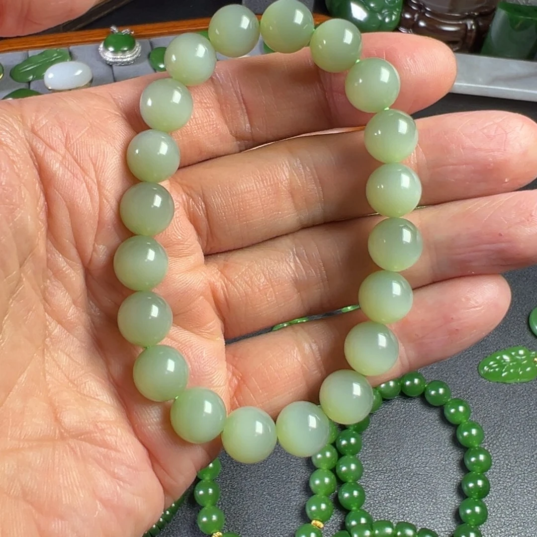 和田玉未镶嵌手链