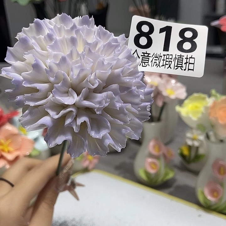 陶瓷纯手工捏花设计