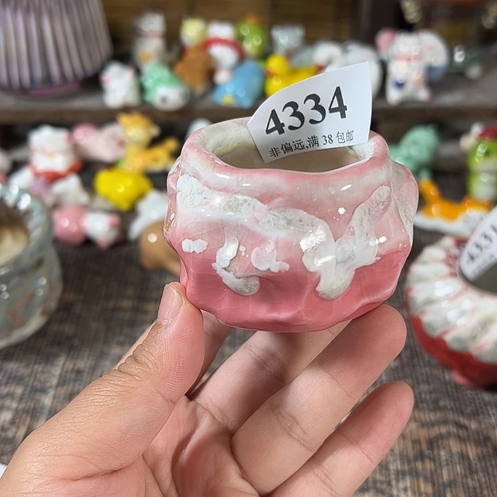 口4 手工花盆满30包邮