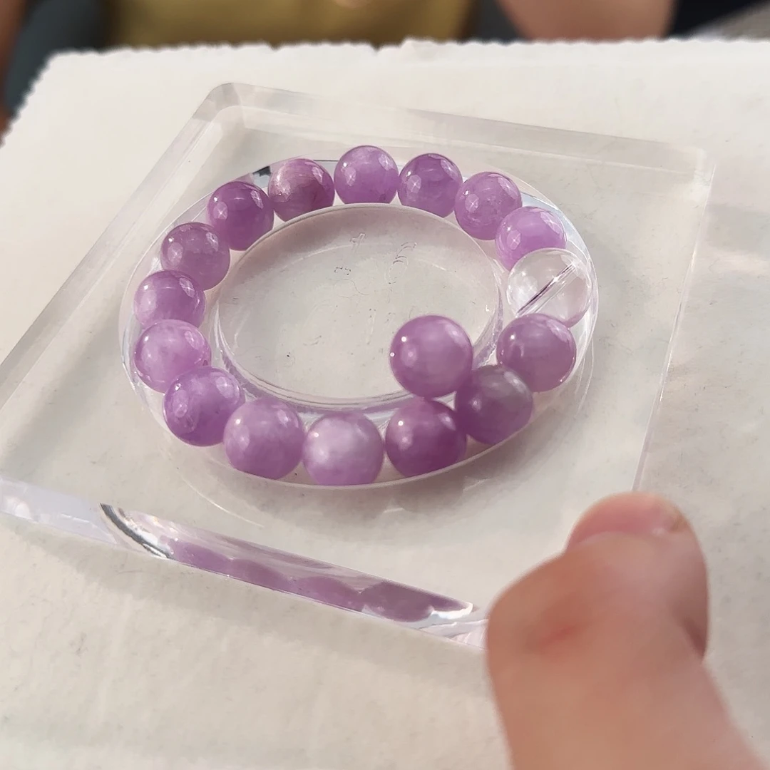 水晶手链未镶嵌紫锂辉 白水