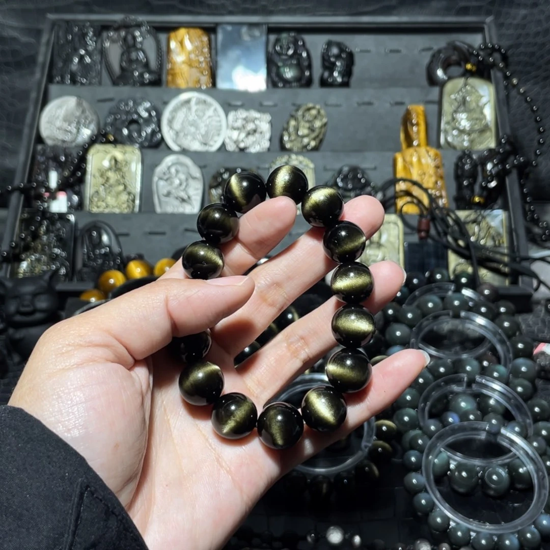 黑曜岩手链未镶嵌衣**舍