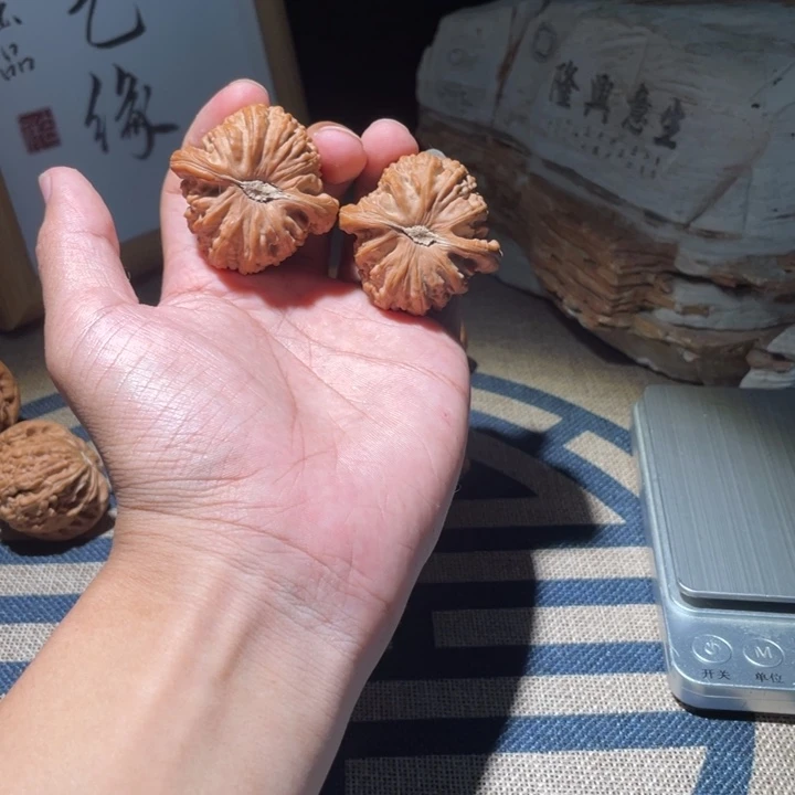 核桃把件龙**下白狮子42全品