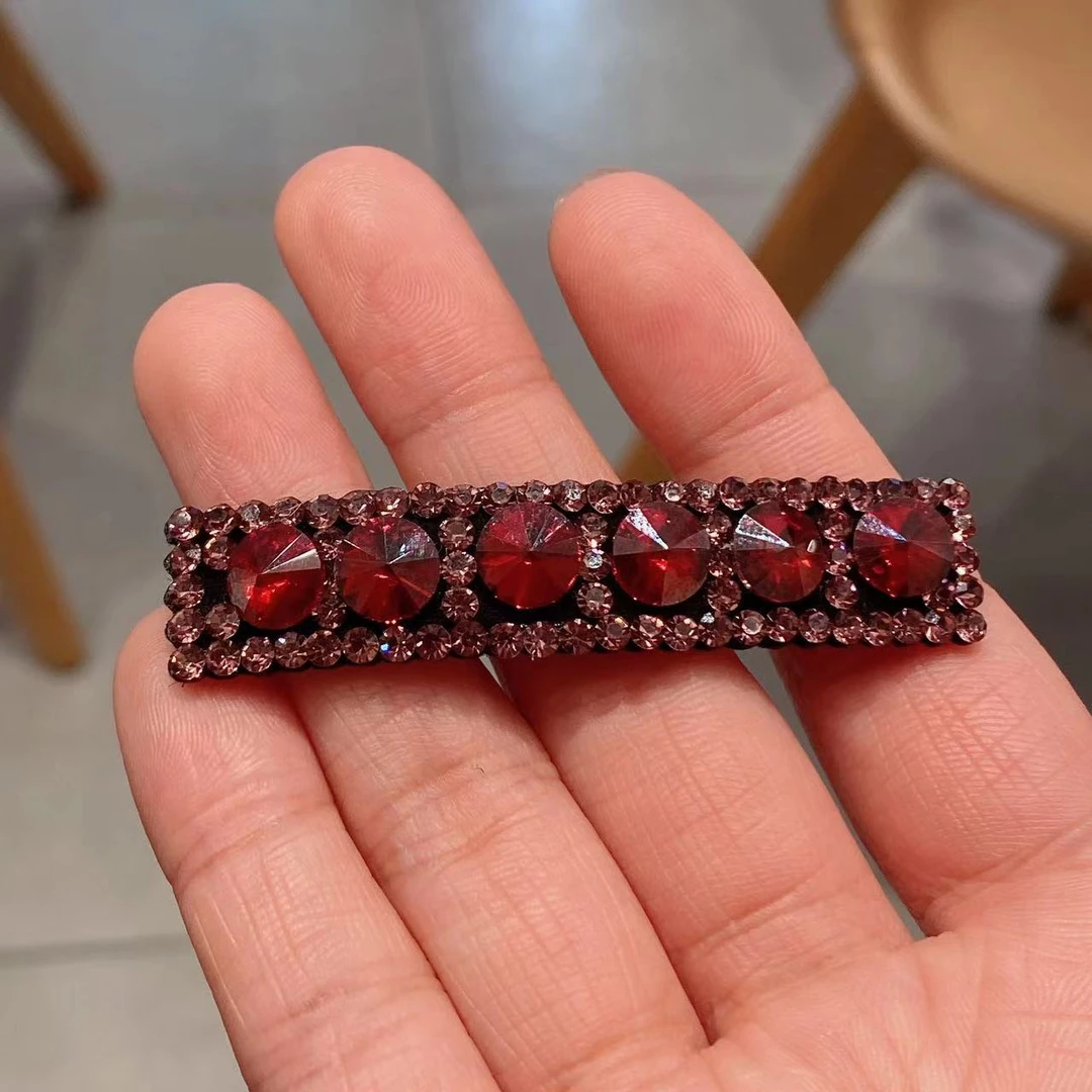 M1678新年款紫红色掰掰夹时尚新款