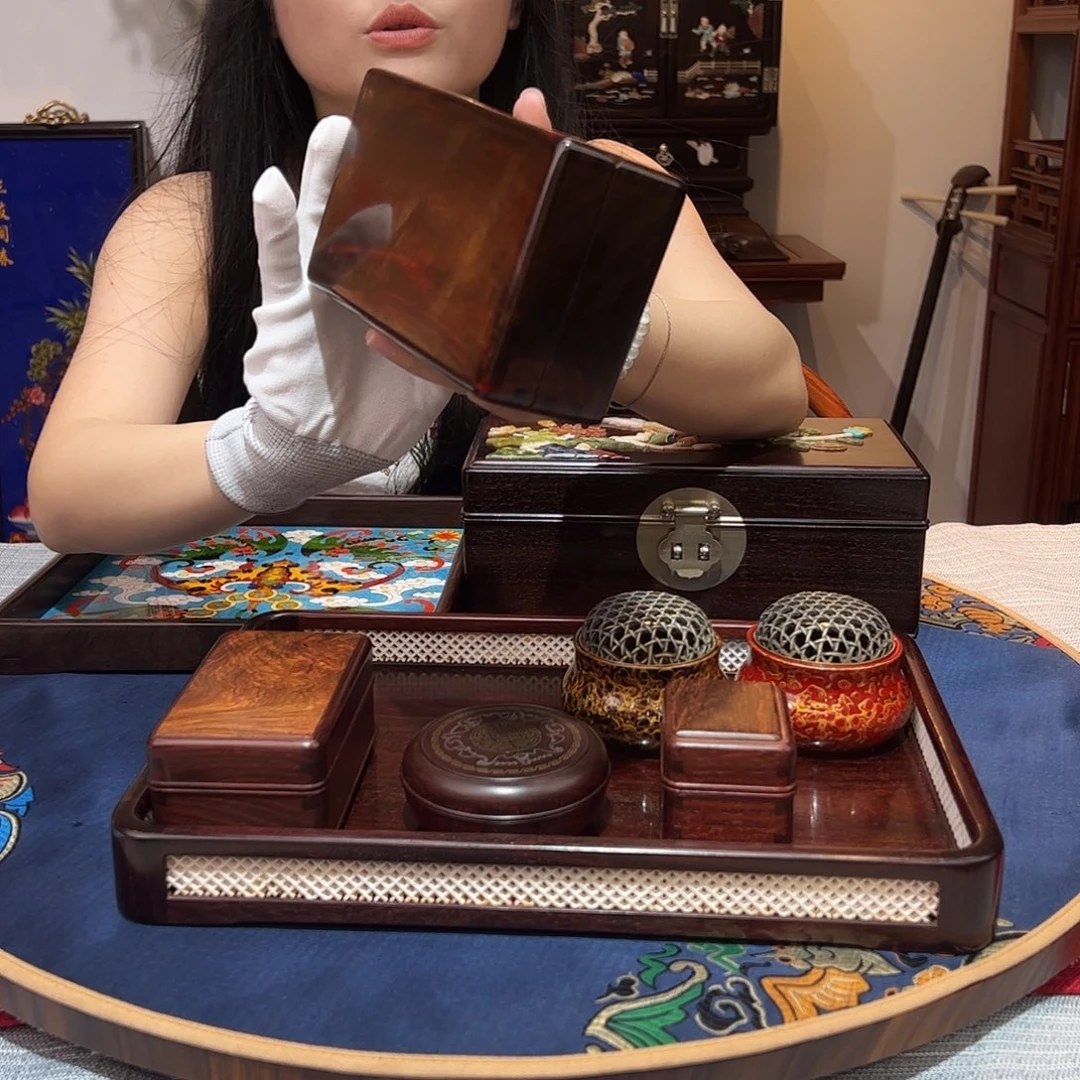 红酸枝木类成套家具红酸枝文盒
