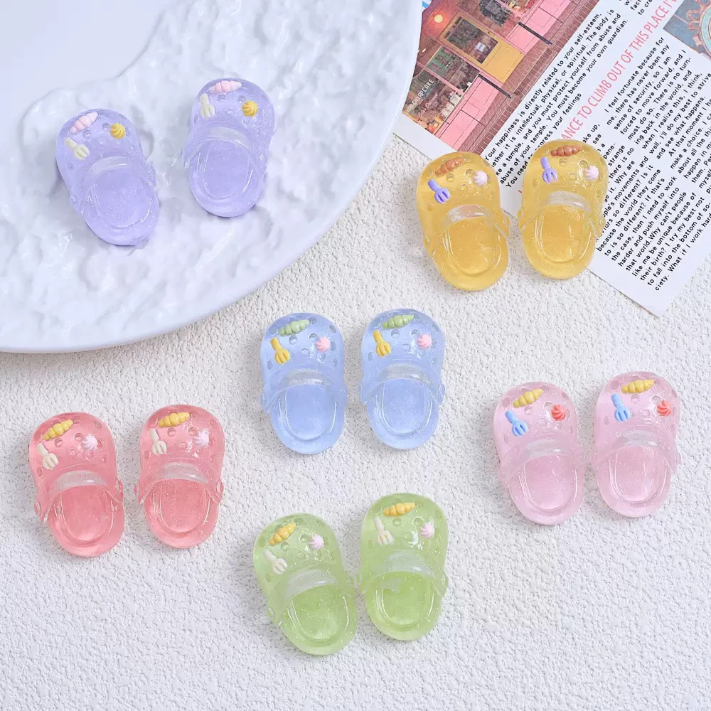 （对对碰）可爱冰透洞洞鞋diy饰品配件立体摆件