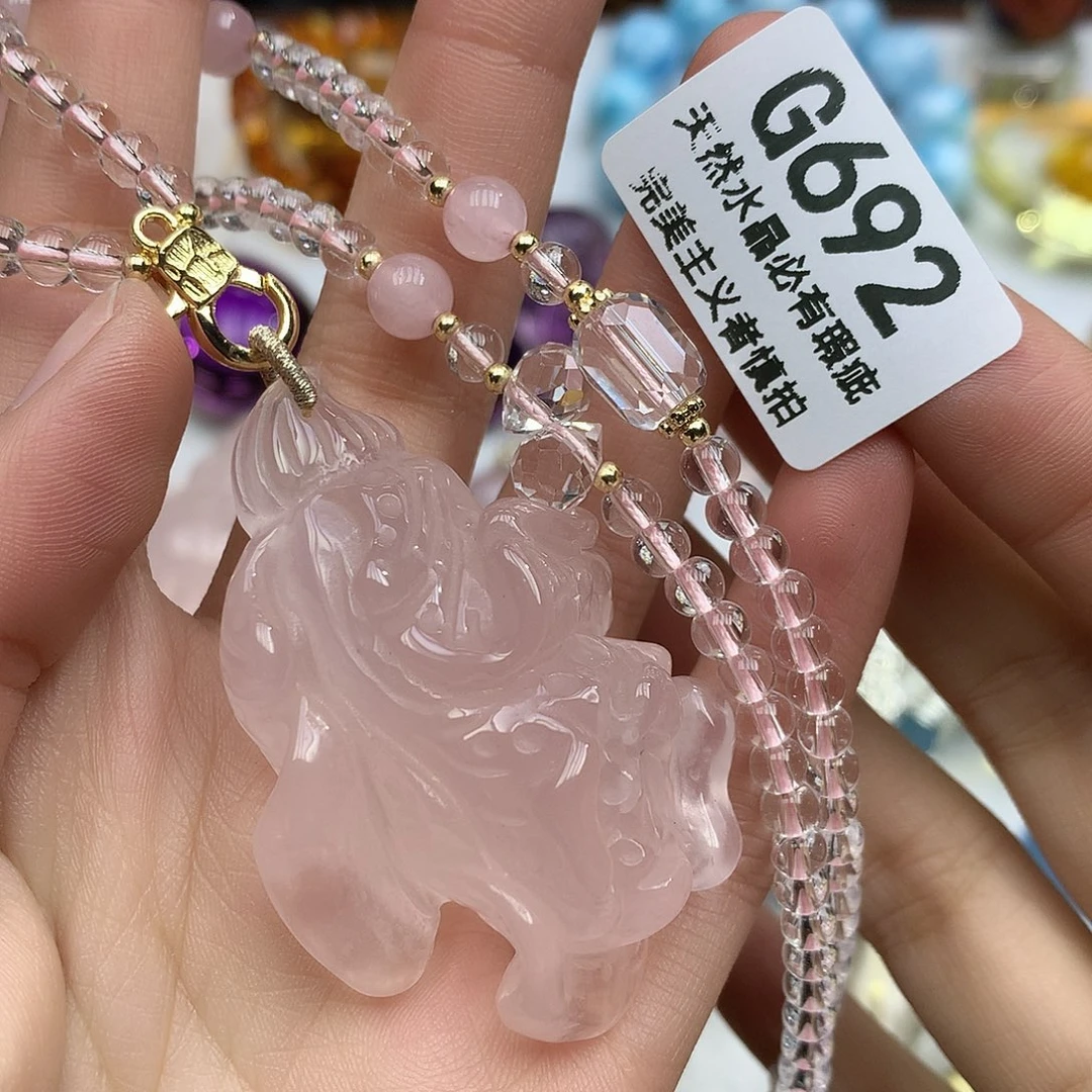 未镶嵌水晶珠宝半成品吊坠