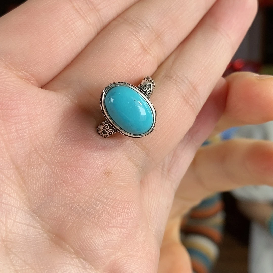 绿松石银S925镶嵌珠宝奇石