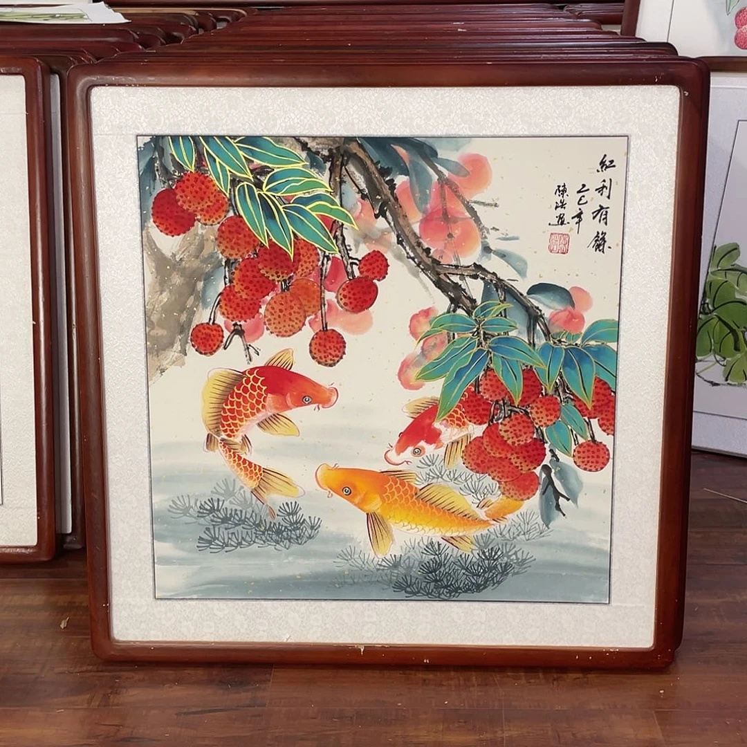 国画带框尺寸63*63厘米
