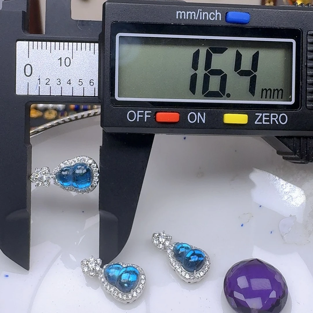 紫晶颈饰银S925镶嵌紫水晶 25镶嵌34