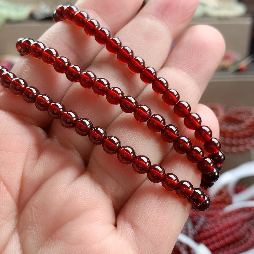 石榴石手串未镶嵌5.3