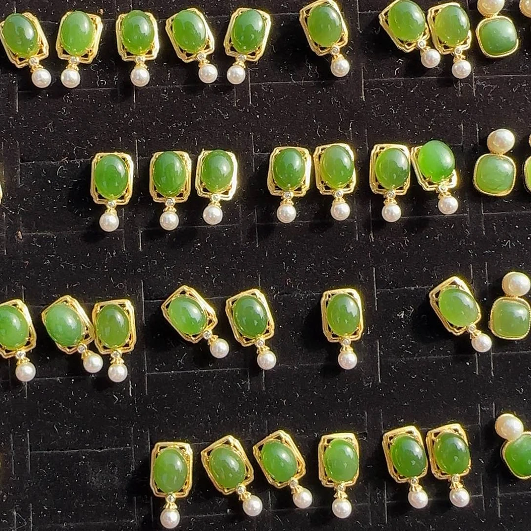 和田玉颈饰银S925镶嵌多样性拍一发一