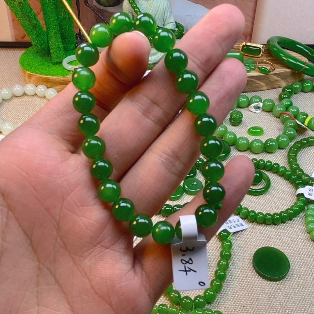 和田玉（碧玉）未镶嵌手串