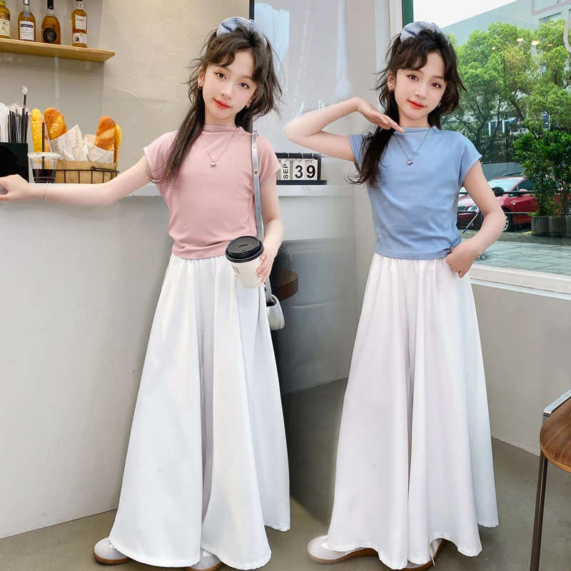 女童夏季新款裙裤套装中大童女孩衣服时尚时髦潮流洋气女孩俩件套