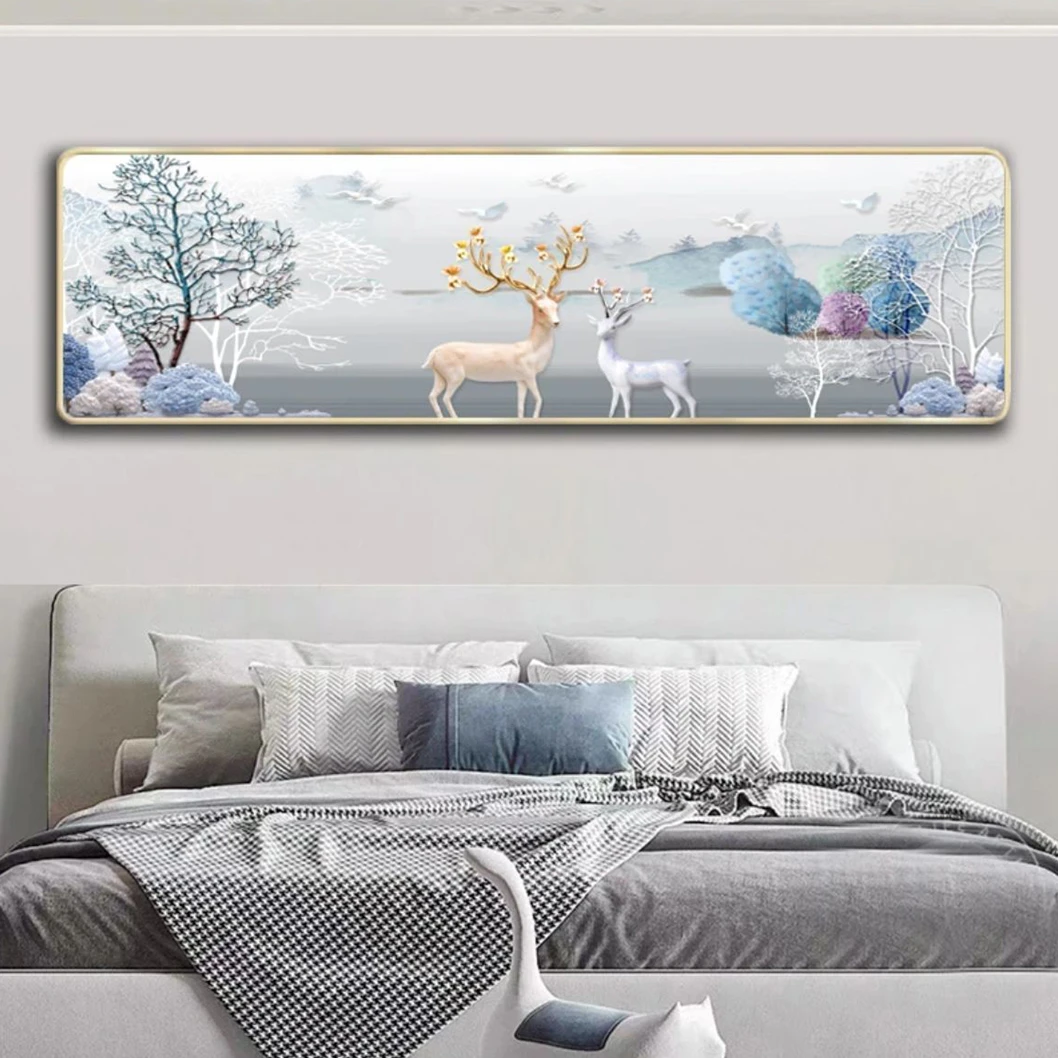 U035北欧卧室房间床头装饰画主卧酒店宾馆壁画客厅沙发背景墙画