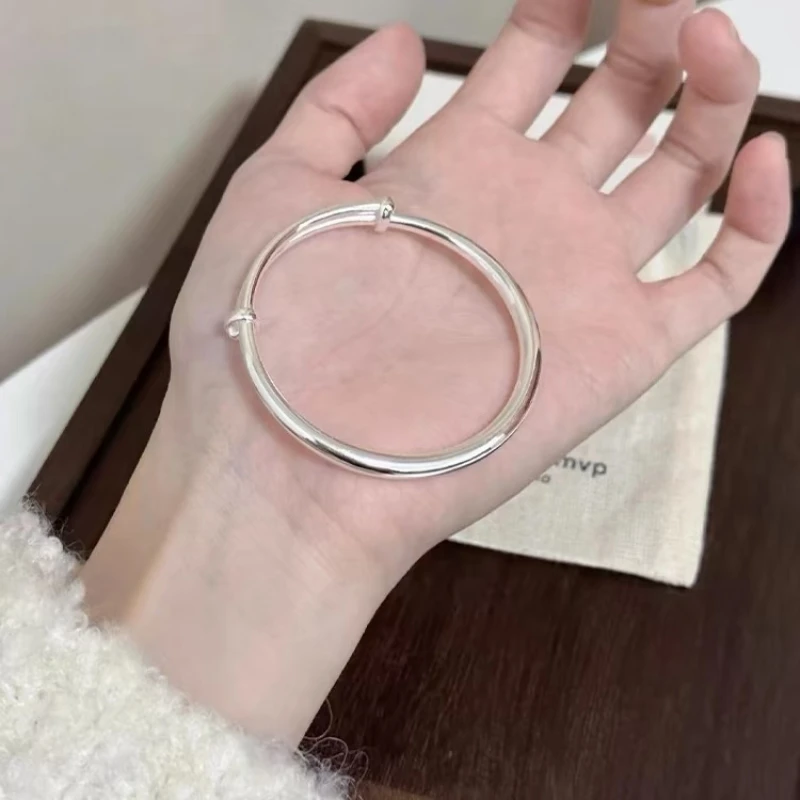 足银手镯 足银999.9 3号推拉手镯