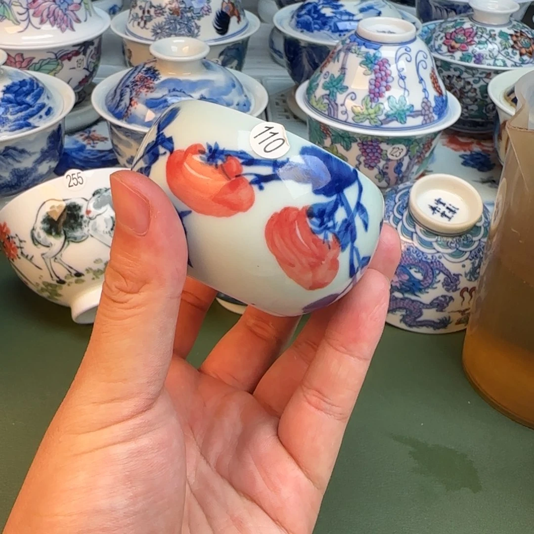 彦祖纯手工手绘茶具110