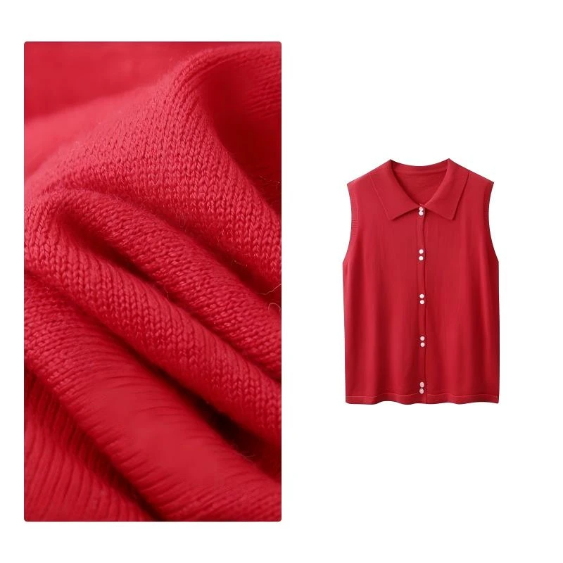 门店20&9！基础款针织衫」绵羊毛翻领百搭女式针织衫H01340