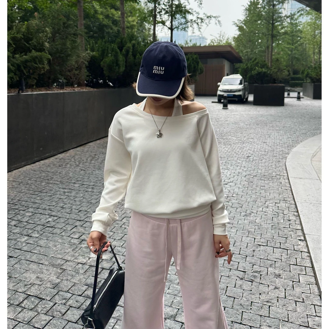 Our2【叠穿卫衣】秋季休闲纯色假两件卫衣【B7833】