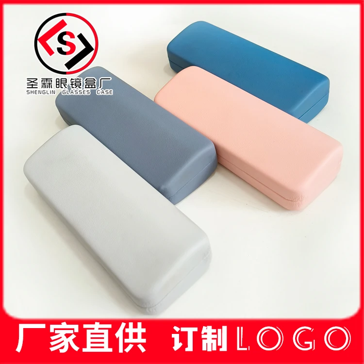 四色加厚圆方铁盒抗压男便携女士学生近视纯色眼镜盒厂家印logo