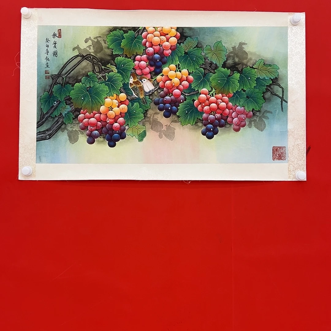 国画鲁钰展览原作