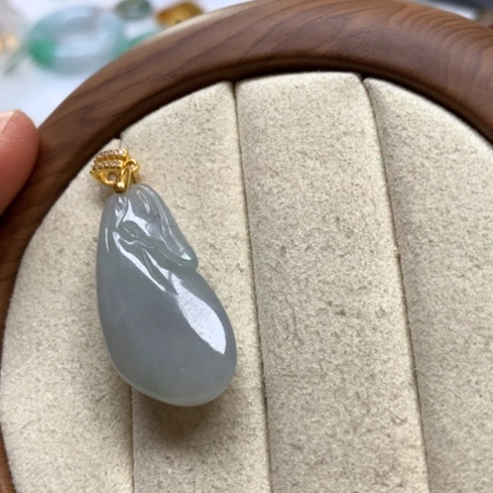 翡翠颈饰银S925镶嵌翡翠