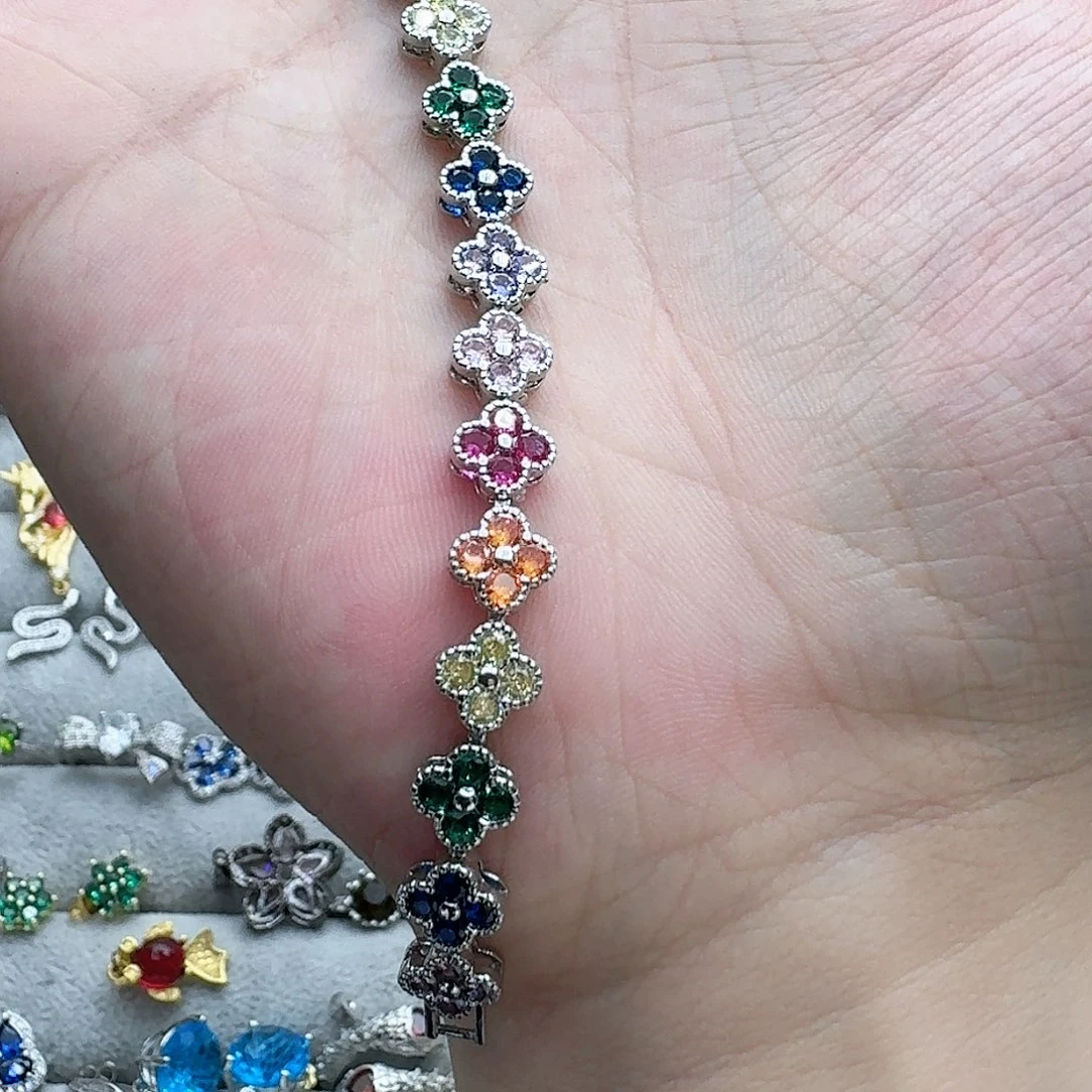 绿水晶戒指银S925镶嵌唐*琳