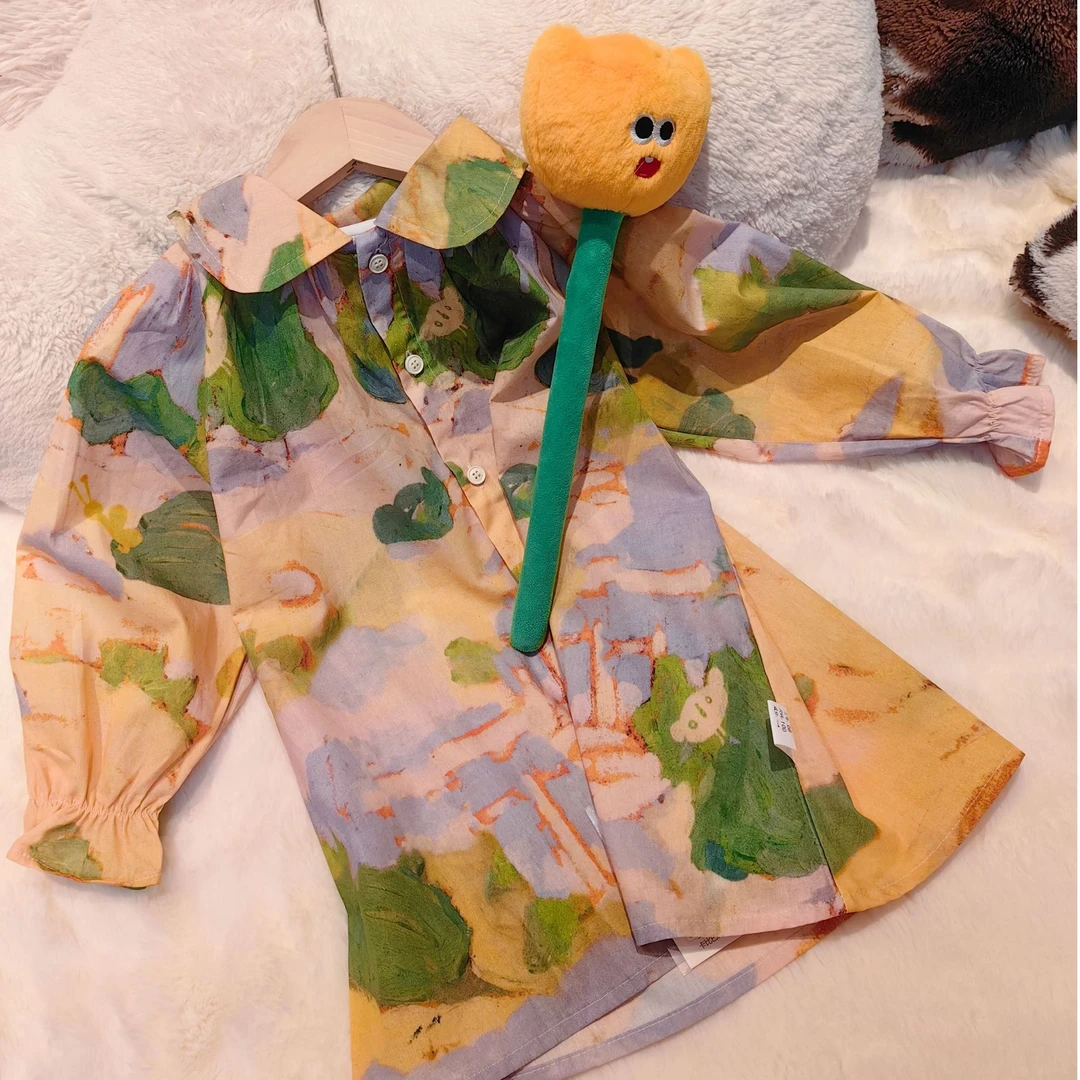 宝宝活泼艺术时尚印花连衣裙