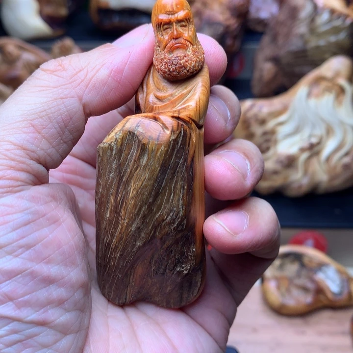 柏木（崖柏）崖柏陈化料手把件