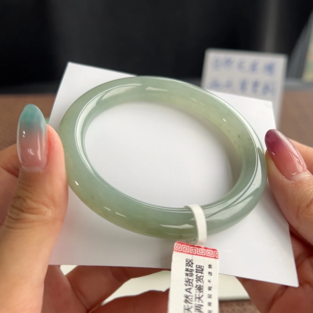 翡翠未镶嵌手镯4号56.8